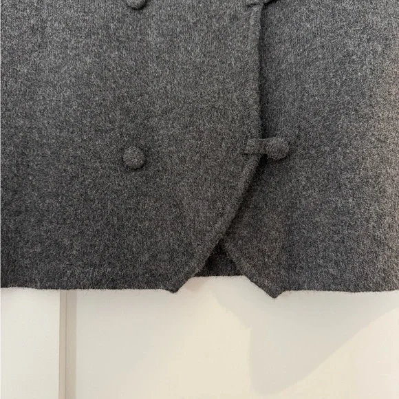 NWT Zara Charcoal Sweater Jacket / size L - Picture 5 of 7